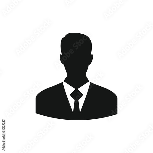 User icon of man in business suit