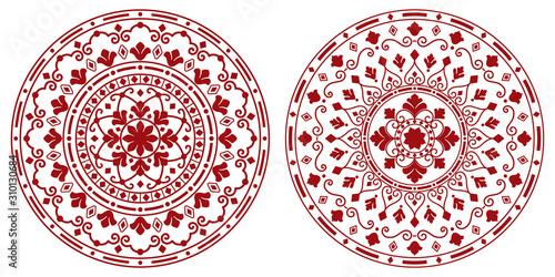 Decorative Ornaments Stencils Mandala