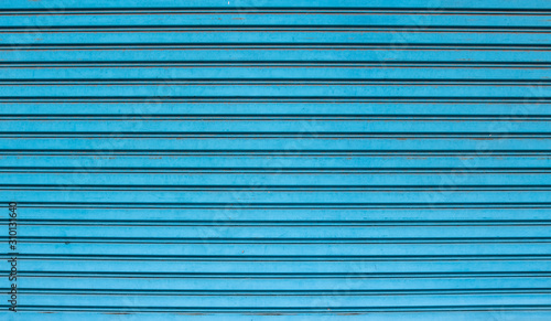 Background of old blue metal door