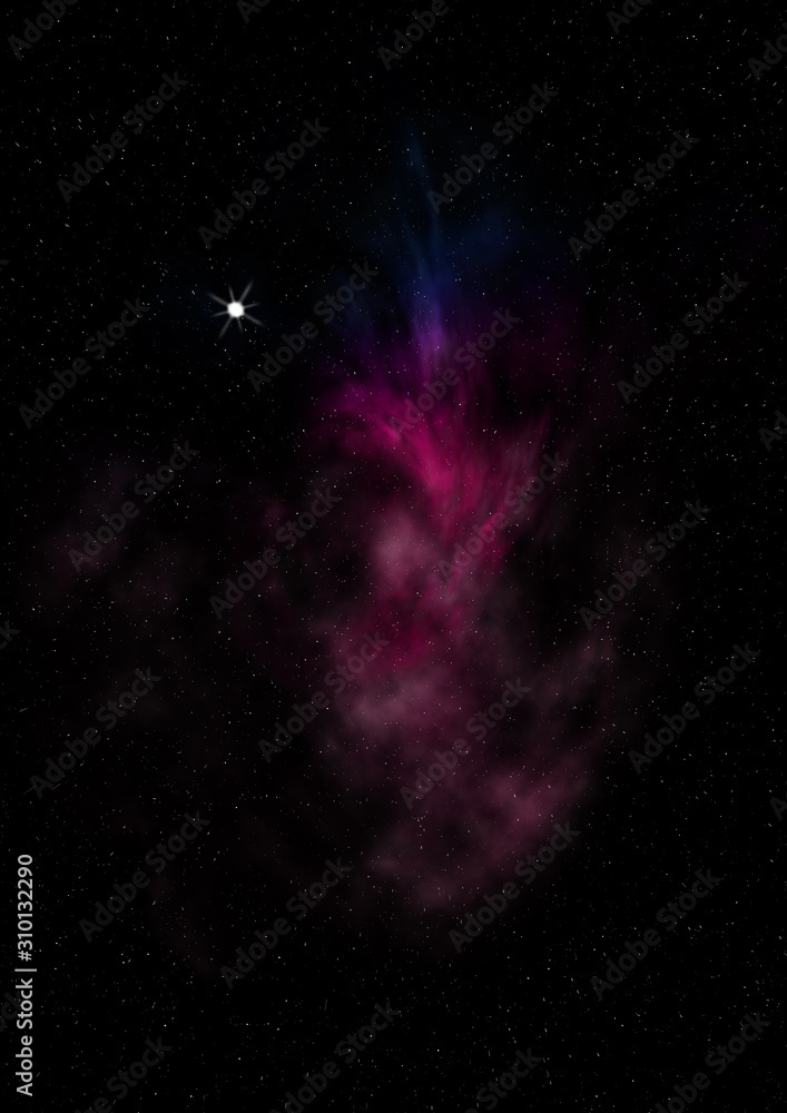 Star field in space and a nebulae Star field in space and a nebulae