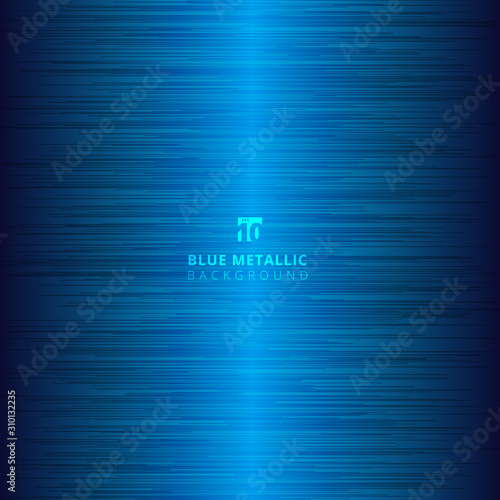 Blue metallic metal polished background and texture.