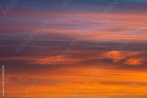 colorful sunset sky © babaroga