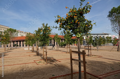 Nouvelle place Campinchi à Ajaccio, Corse