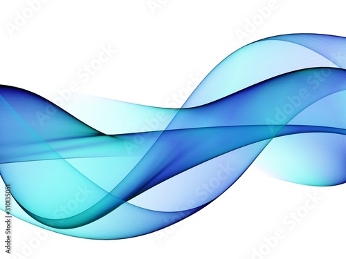 Color light blue abstract waves design