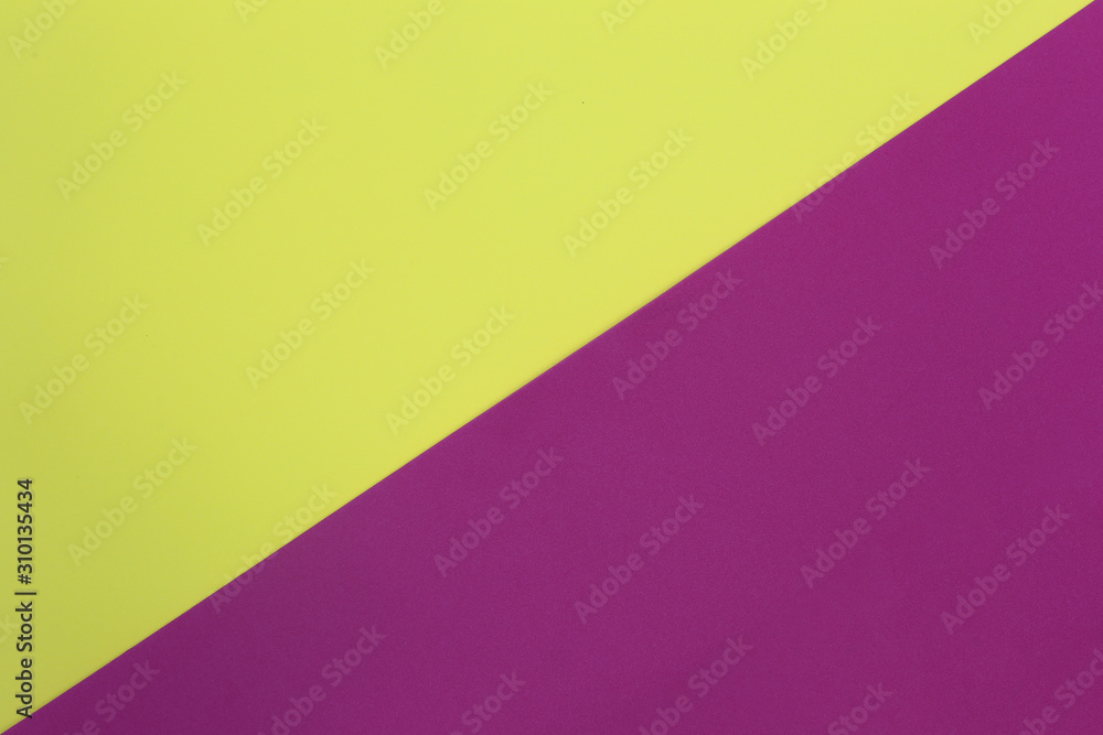 Yellow and Purple of Cardboard art paper.
