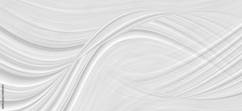 White background 3 d with elements of waves in a fantastic abstract design, the texture of the lines in a modern style for wallpaper. Light gray template for wedding ceremony or business presentation. White background 3 d with elements of waves in a fantastic abstract design, the texture of the lines in a modern style for wallpaper. Light gray template for wedding ceremony or business presentation.