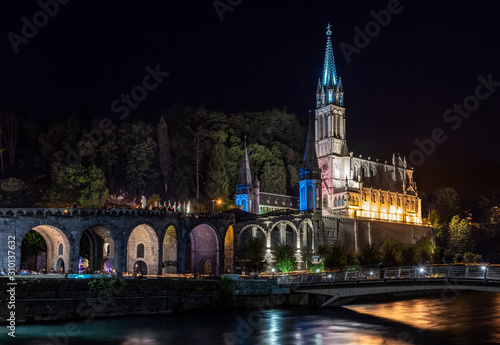 Lourdes Night photo