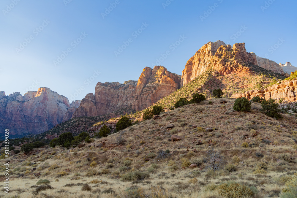 Beautiful landscape around Zion National Park