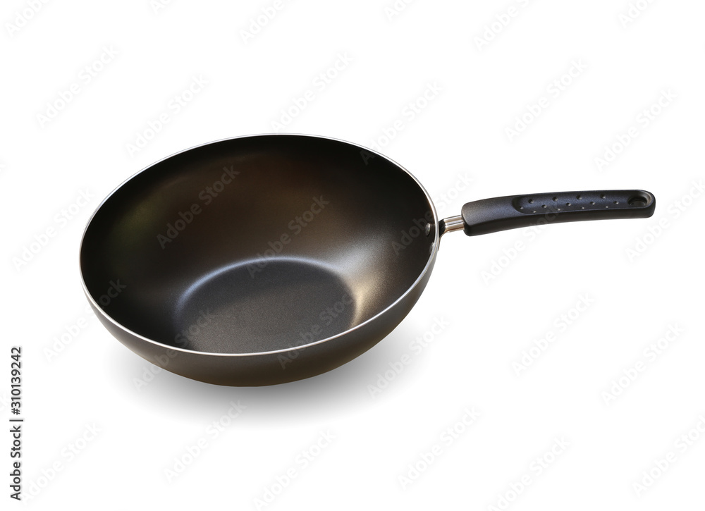 Pan or metal frying pan isolated on white background. Pan or metal frying pan isolated on white background.