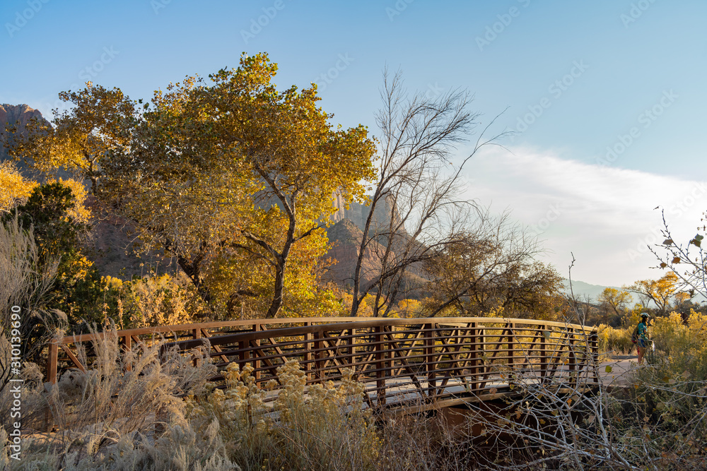 Beautiful autumn landscape around Zion National Park Beautiful autumn landscape around Zion National Park