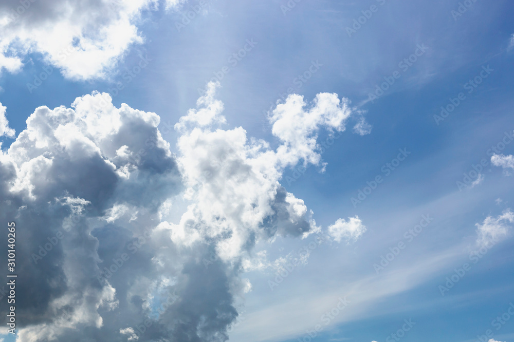 Beautiful blue sky with white clouds as a natural background. Beautiful blue sky with white clouds as a natural background.