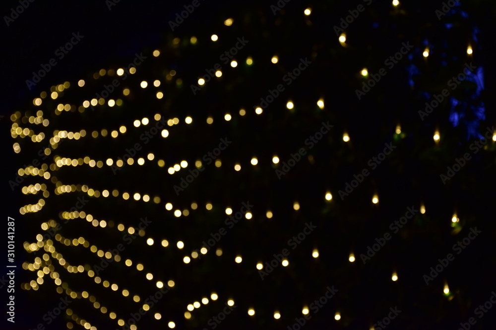 Abstract blur bokeh light background.