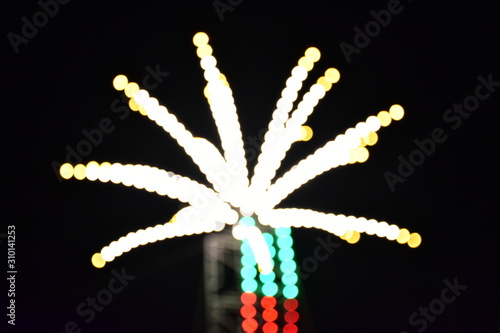 Obraz na płótnie Abstract blur bokeh light background. w salonie