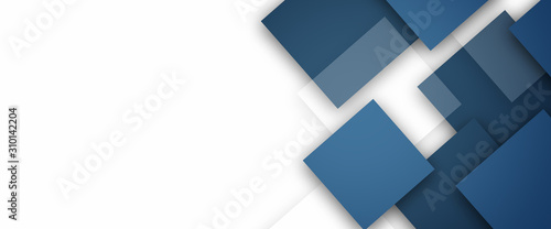 Foto Abstract Blue Squares design background