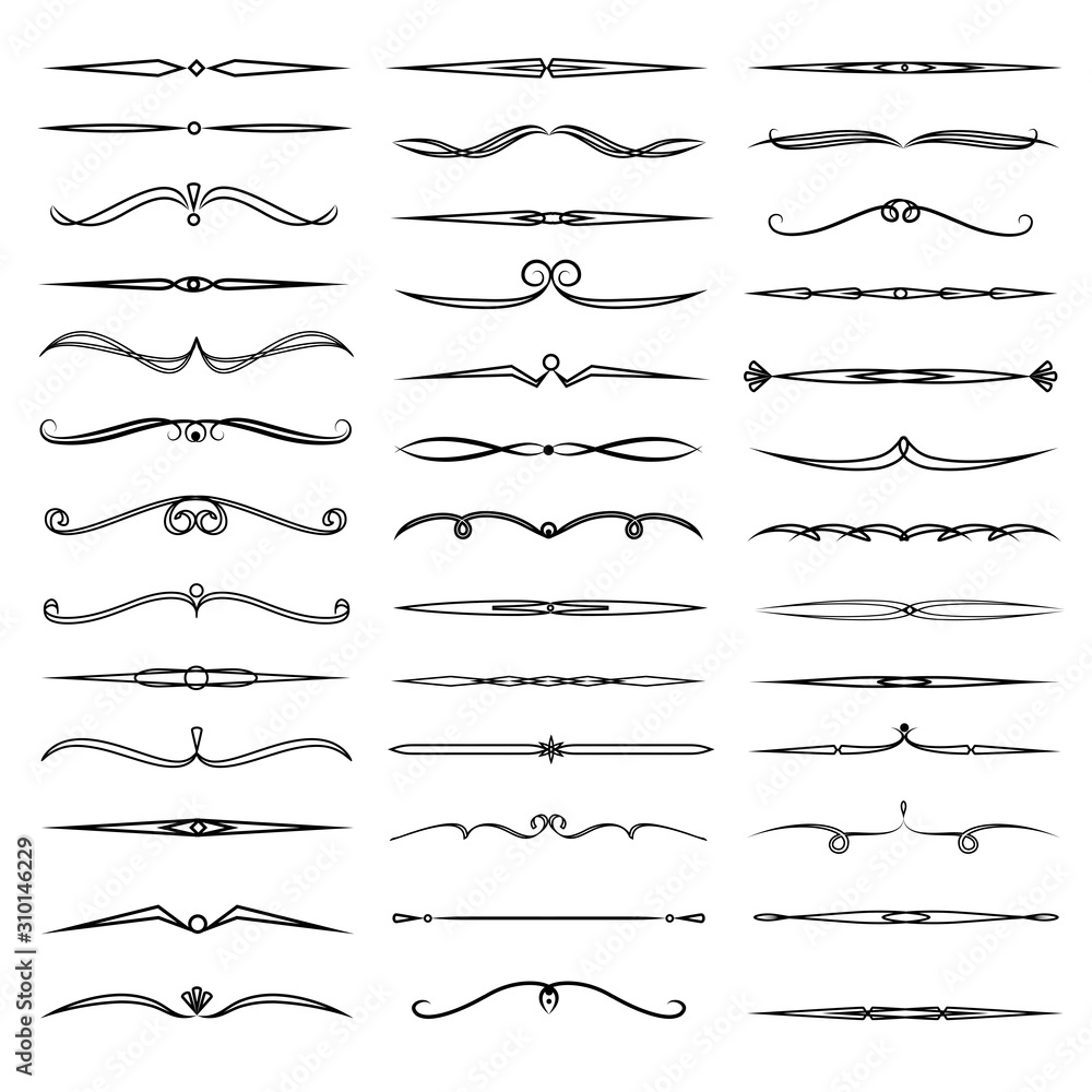 Set of text delimiters for your projects. Vector illustration Set of text delimiters for your projects. Vector illustration