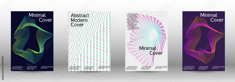 Cover design template set 