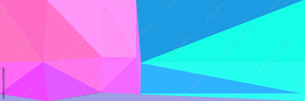 Fototapeta premium horizontal abstract background with geometric triangles