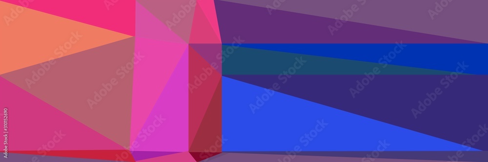 Fototapeta premium abstract horizontal background with geometric triangles
