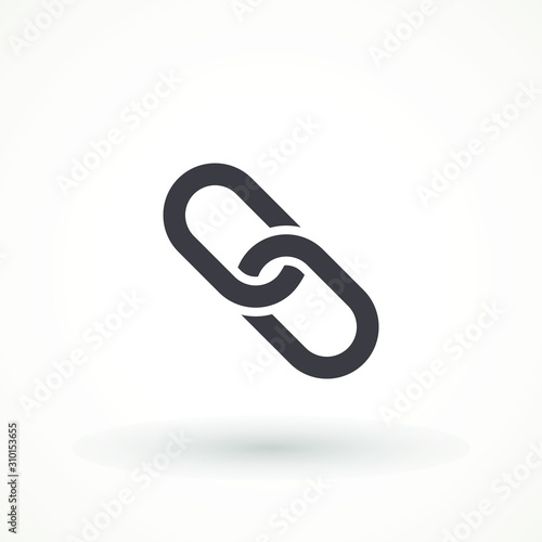 Chain Icon in trendy flat style isolated on grey background. Connection symbol for your web site design, logo, app, UI. Vector illustration
