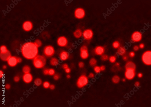Red particles in black. Background for design