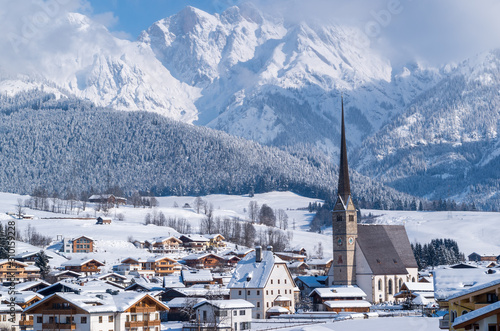 Fotografie Maria Alm im Winter.