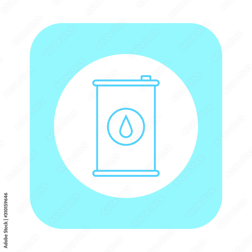 icon vector, oil barrel formed with simple shapes icon vector, oil barrel formed with simple shapes