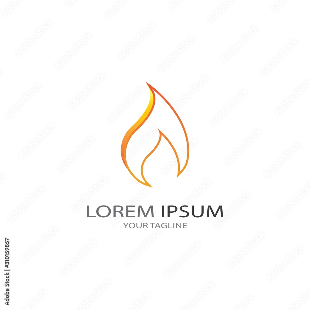 Fire flame vector illustration design template Fire flame vector illustration design template