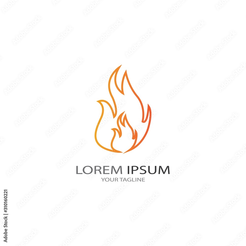 Fire flame vector illustration design template Fire flame vector illustration design template