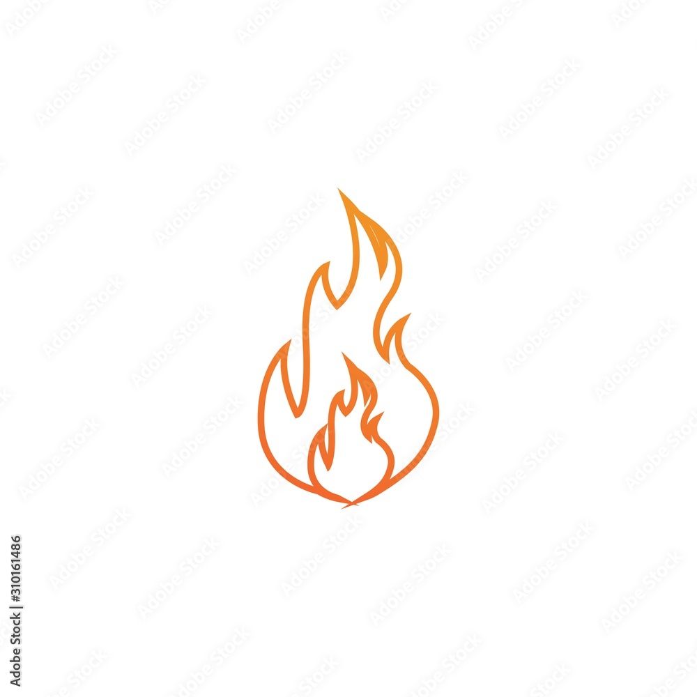 Fire flame vector illustration design template Fire flame vector illustration design template