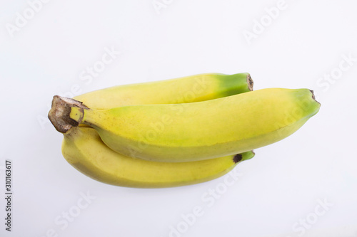 Bunch of bananas isolated on white background Clipping Path