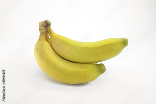 Bunch of bananas isolated on white background Clipping Path