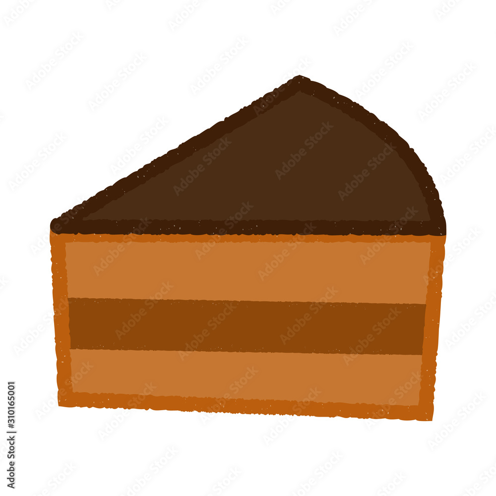 シンプルなチョコケーキのイラスト 手書き風 Stock Vector Adobe Stock シンプルなチョコケーキのイラスト 手書き風 Stock Vector Adobe Stock