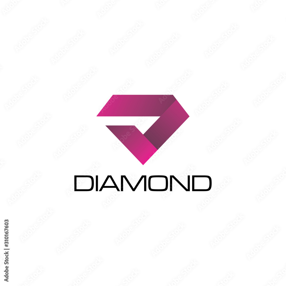 Fototapeta premium Diamond logo icon design inspiration vector illustration