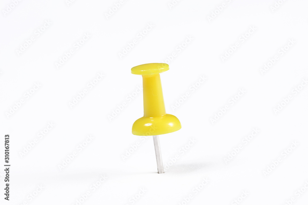 push pin isolated on white background with copy space for your text push pin isolated on white background with copy space for your text