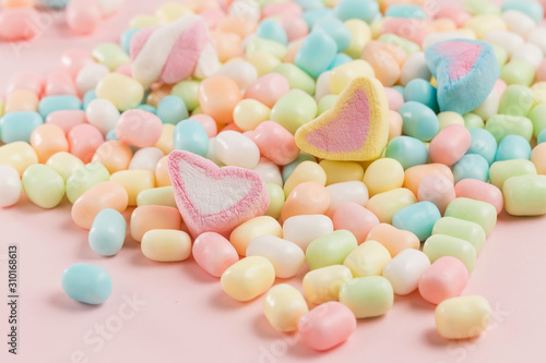 Εκτύπωση καμβά A close-up of colorful and delicious candy