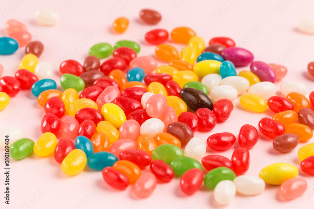 A close-up of colorful and delicious candy A close-up of colorful and delicious candy