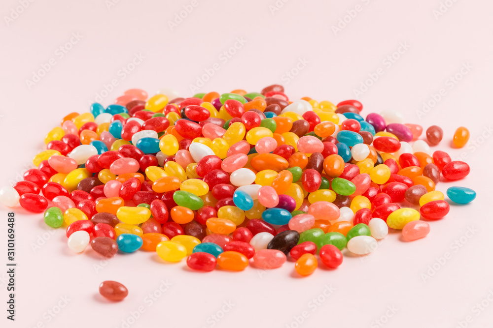 A close-up of colorful and delicious candy A close-up of colorful and delicious candy