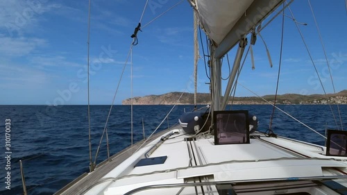 yacht goes to sea, Majorca