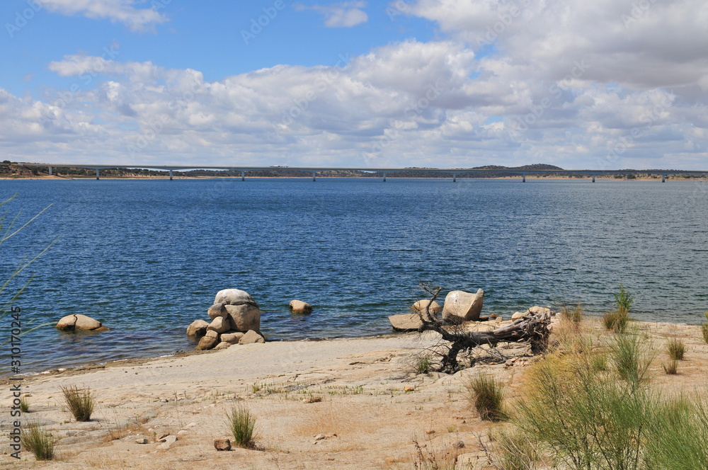 Alqueva-Lake, Guadiana river, Mourão, Alentejo, Portigal