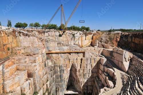 Marble quarry near Vila Viçosa, Alentejo, Portugal