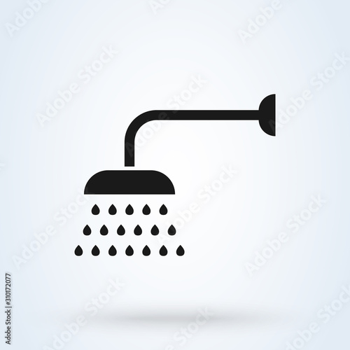shower icon  Simple vector modern design illustration.