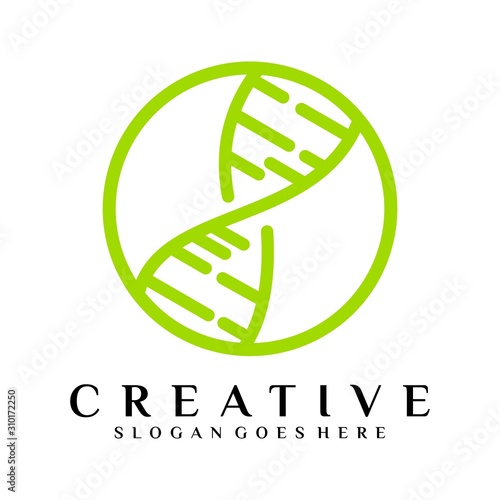 Vektor logo dna creative design template