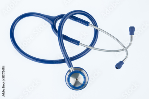stethoscope in front of white background