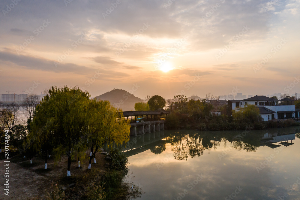 village with xianghu in hangzhou china