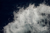 Stormy sea texture. White Sea foam. Spray water.