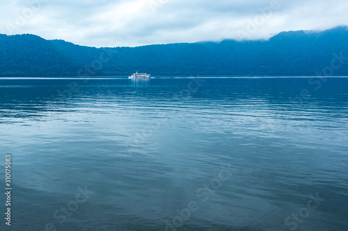 Lake Towada on a rainy day