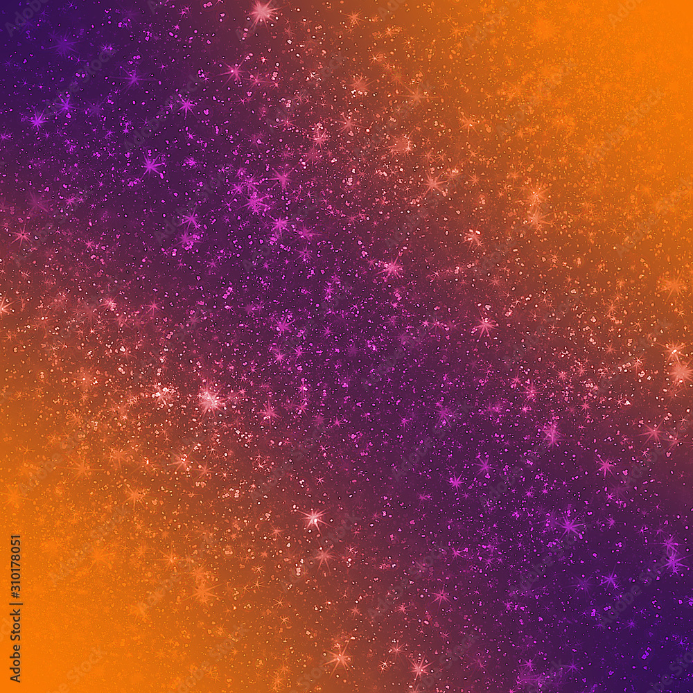 Orange Purple Starburst Effect Festive Textured Background