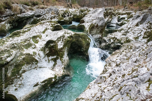 Mostnica Gorge in Triglav national park 