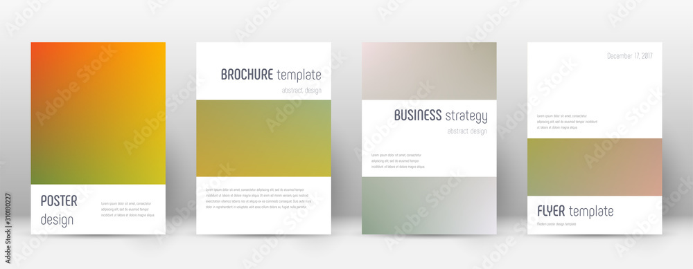 Flyer layout. Minimalistic sightly template for Br
