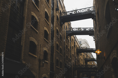 Shad Thames, street of london city, UK. photo